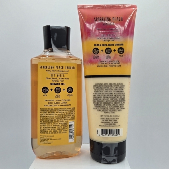 Bath & Body Works Sparkling Peach Sangria Set - Picture 3 of 4